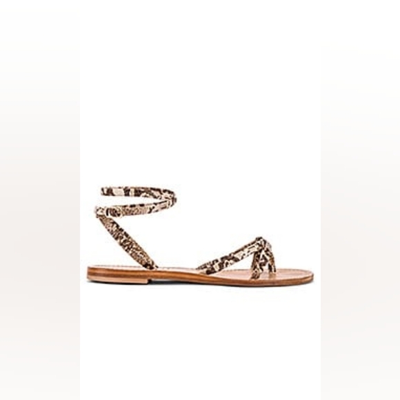 NEW CORNETTI VULCANELLO SNAKE PRINT LEATHER SANDAL SIZE 37 - Picture 2 of 6
